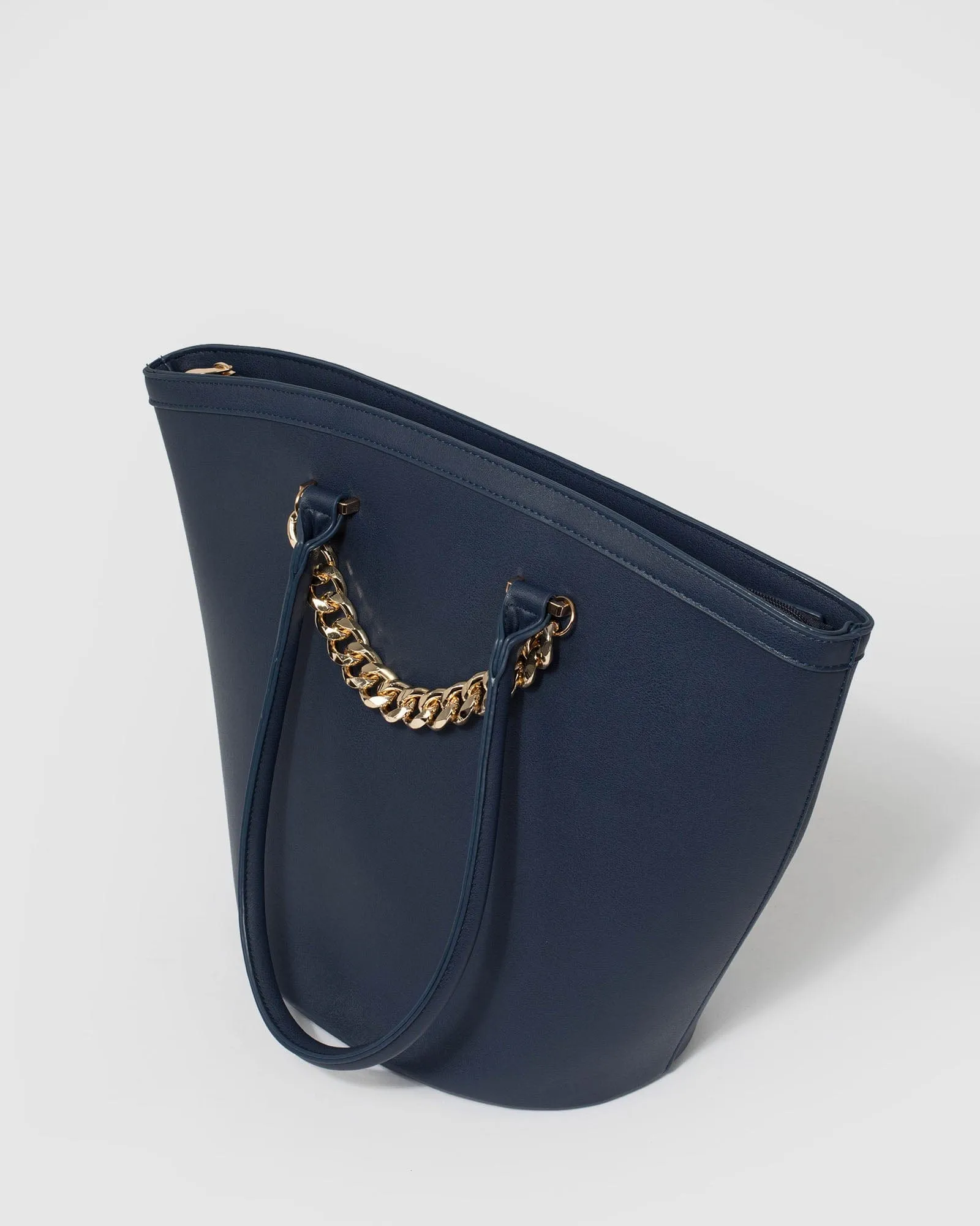 Hong Chain Navy Tote Bag