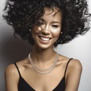 iLLASPARKZ Double Layered Metal Chain Necklace