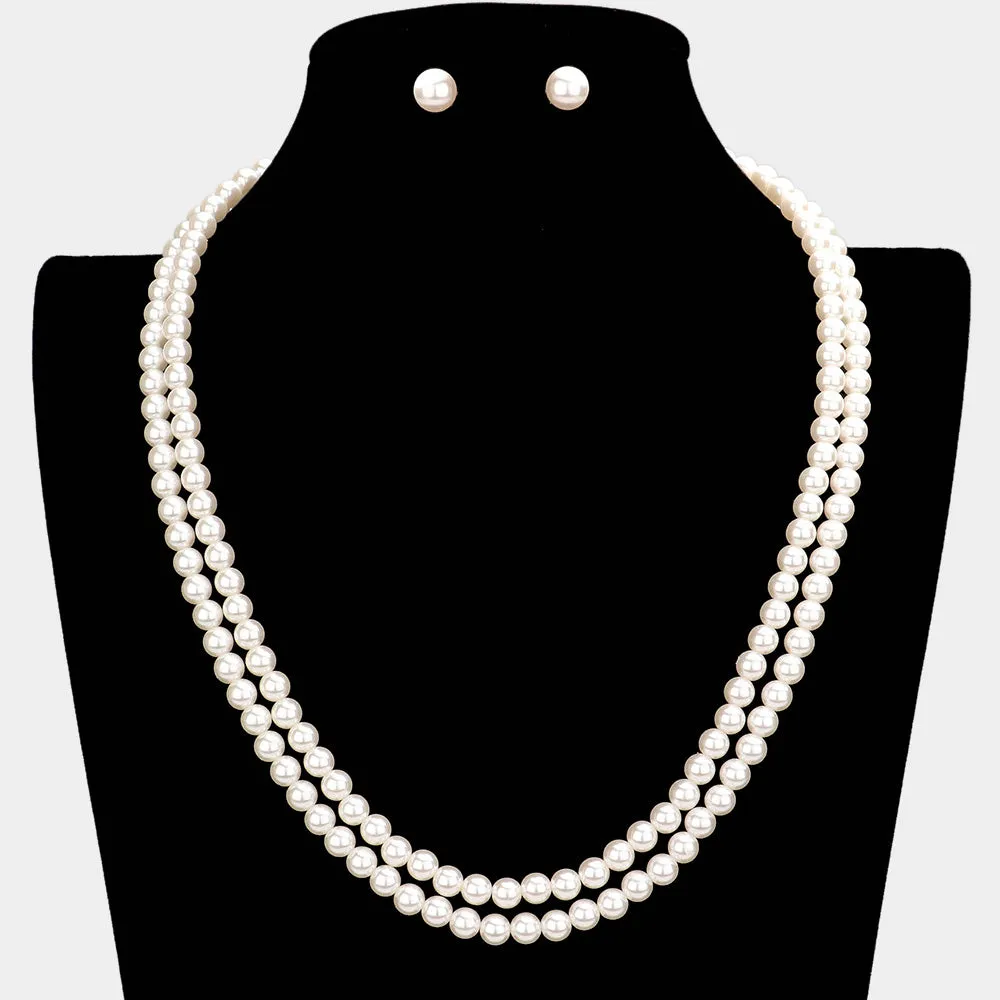 iLLASPARKZ Double Layered Pearl Necklace