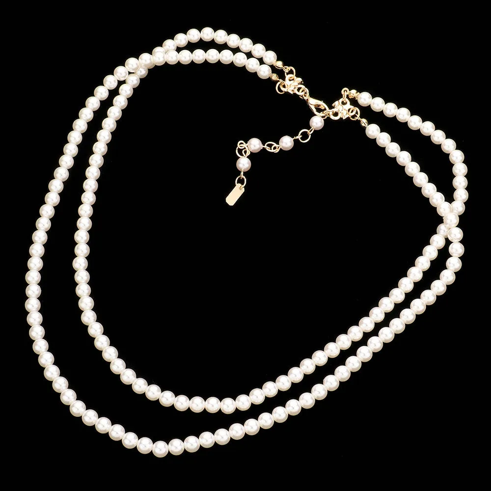 iLLASPARKZ Double Layered Pearl Necklace
