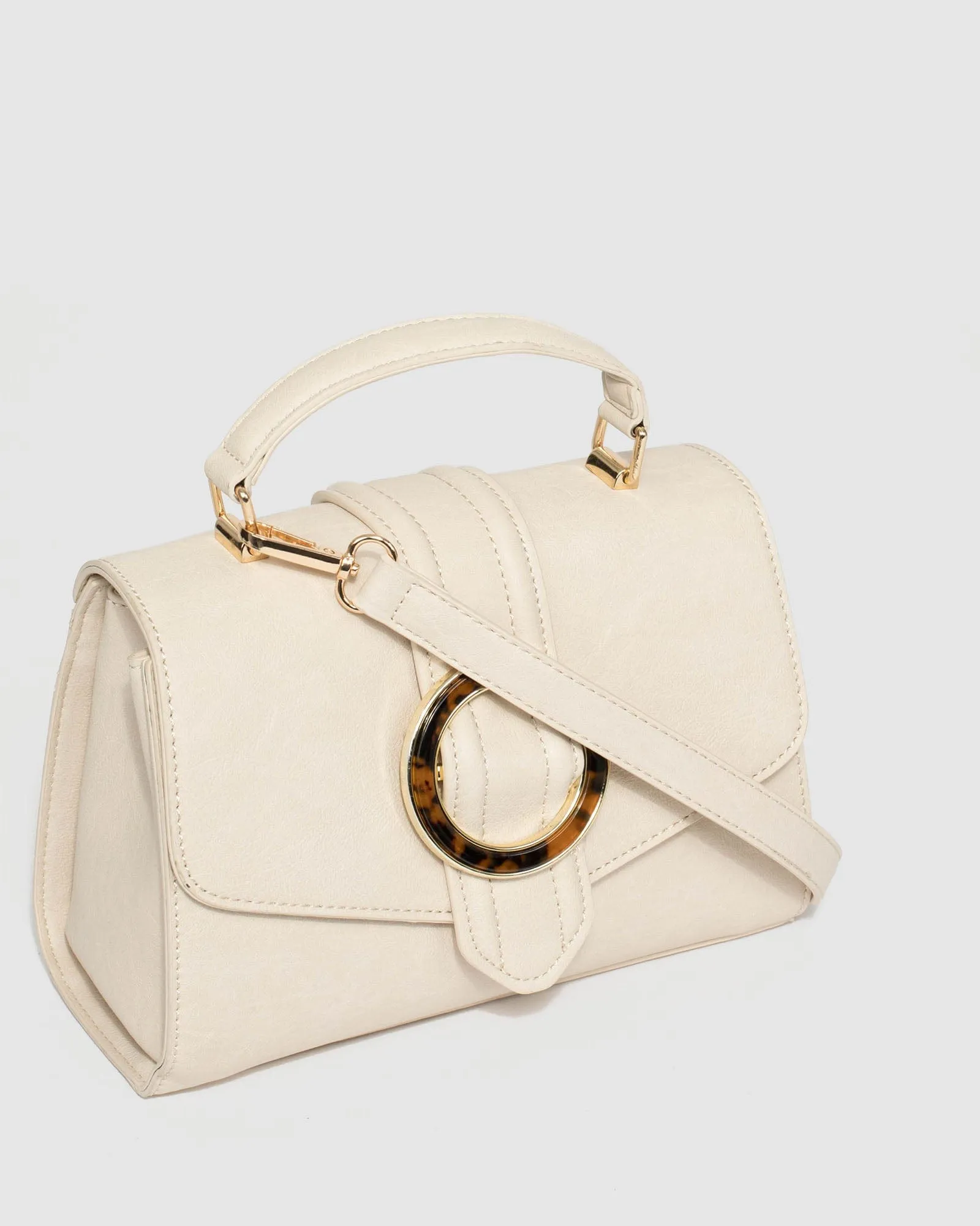 Ivory Cacie Top Handle Bag