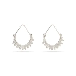 KIKU half hoop earrings silver-plated
