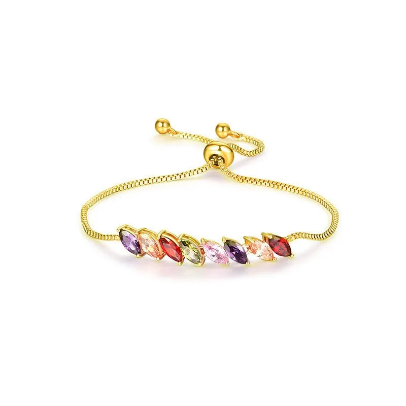 Luxurious Shiny Colorful AAA Cubic Zirconia Bracelets