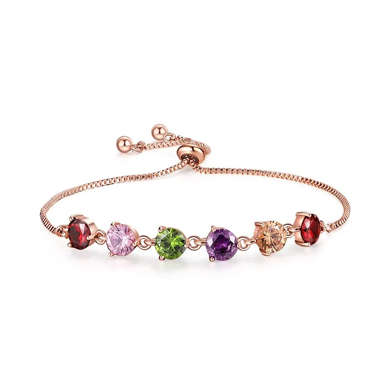 Luxurious Shiny Colorful AAA Cubic Zirconia Bracelets