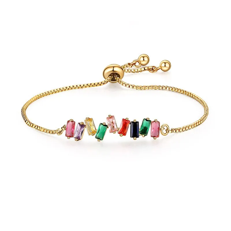 Luxurious Shiny Colorful AAA Cubic Zirconia Bracelets