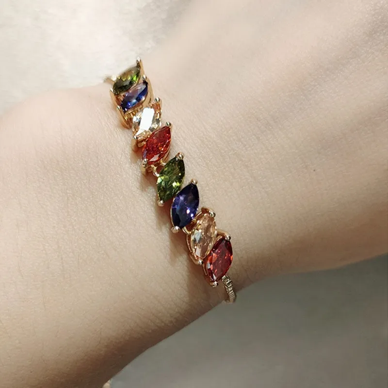 Luxurious Shiny Colorful AAA Cubic Zirconia Bracelets