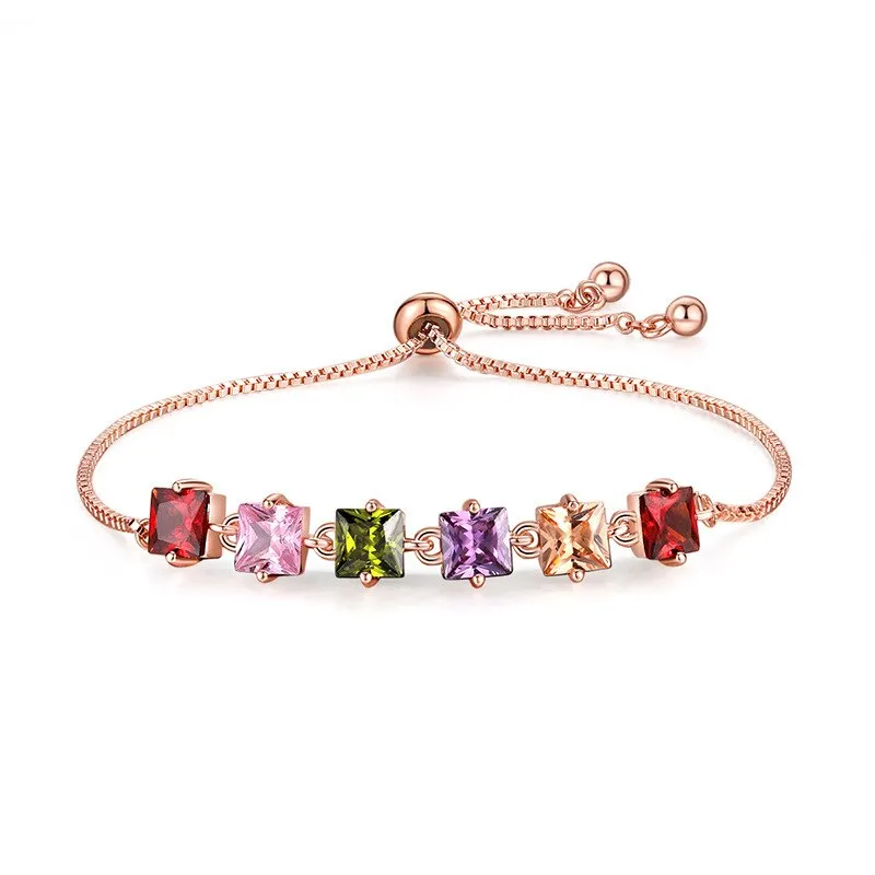 Luxurious Shiny Colorful AAA Cubic Zirconia Bracelets