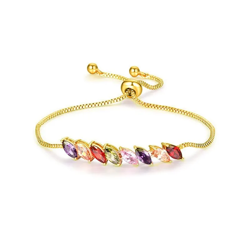Luxurious Shiny Colorful AAA Cubic Zirconia Bracelets