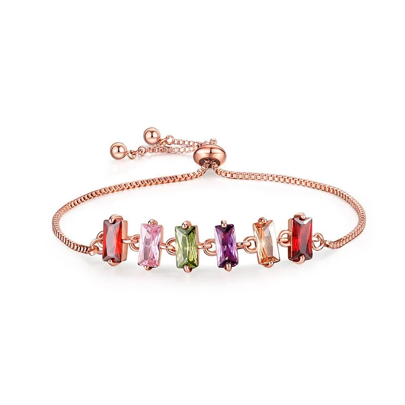 Luxurious Shiny Colorful AAA Cubic Zirconia Bracelets