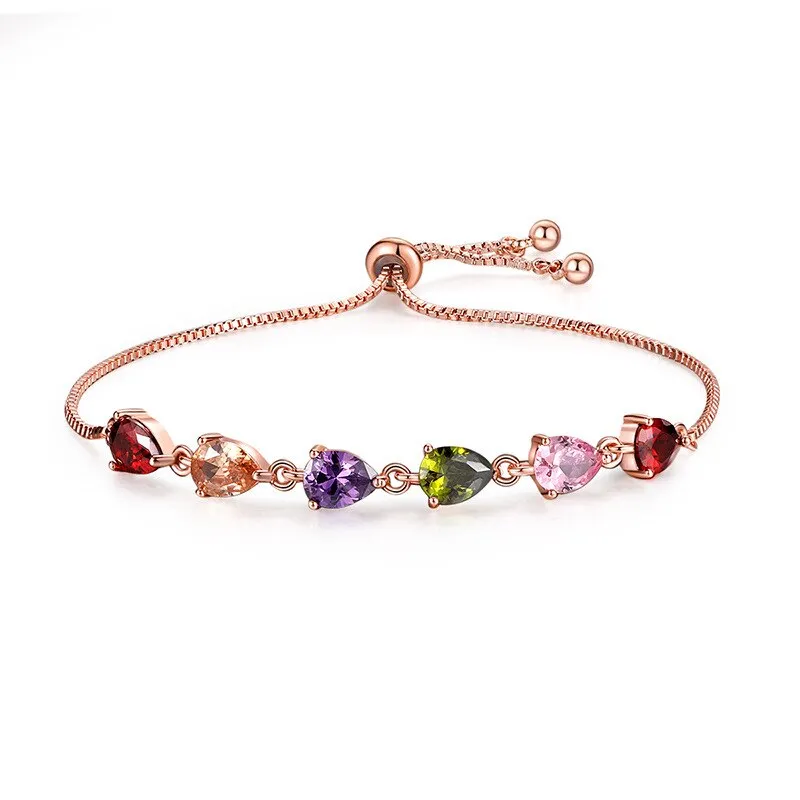 Luxurious Shiny Colorful AAA Cubic Zirconia Bracelets