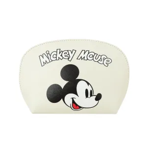 Mickey Mouse Collection Half Moon Cosmetic Bag (Apricot)