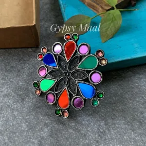 Mirror Flower Power Ring