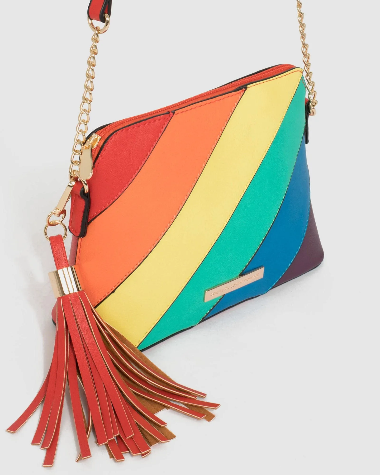 Multi Colour Karen Panel Crossbody Bag