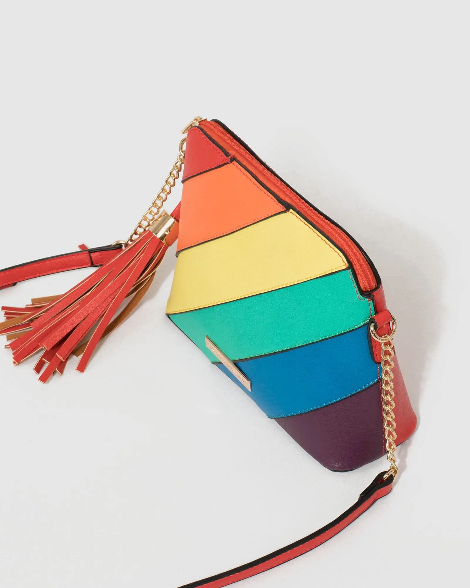 Multi Colour Karen Panel Crossbody Bag