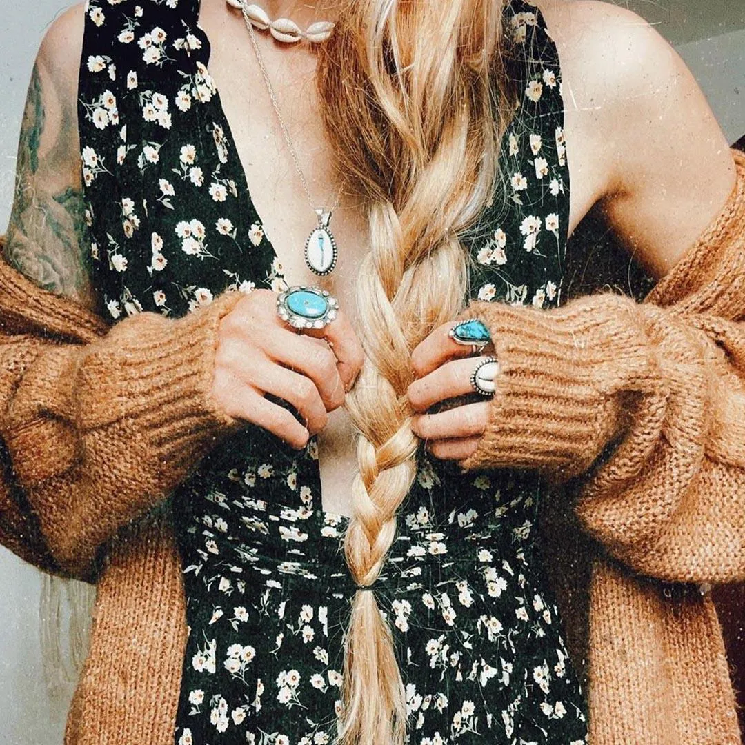 Navajo Turquoise Flower Ring