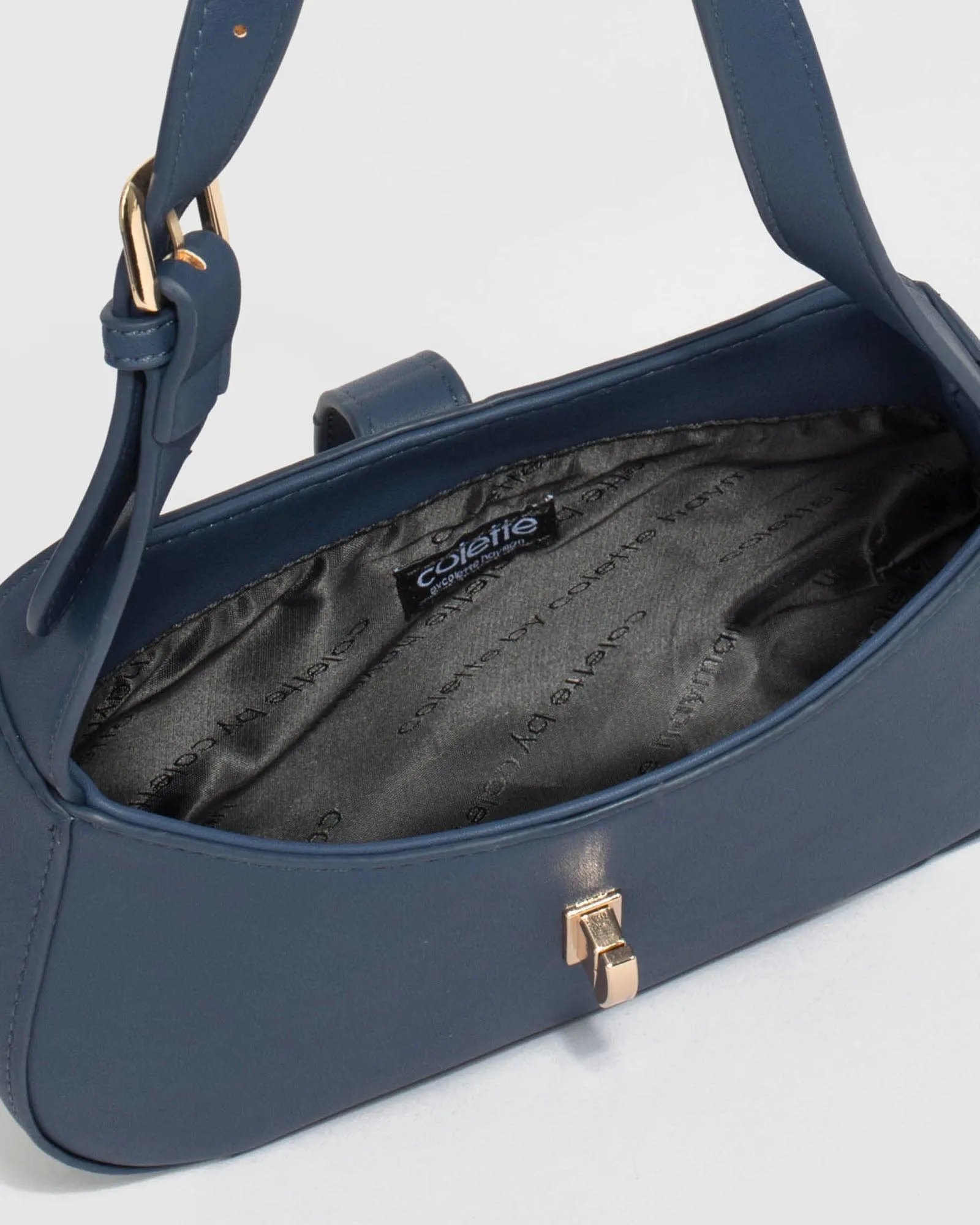 Navy Blue Markeeta Lock Bag