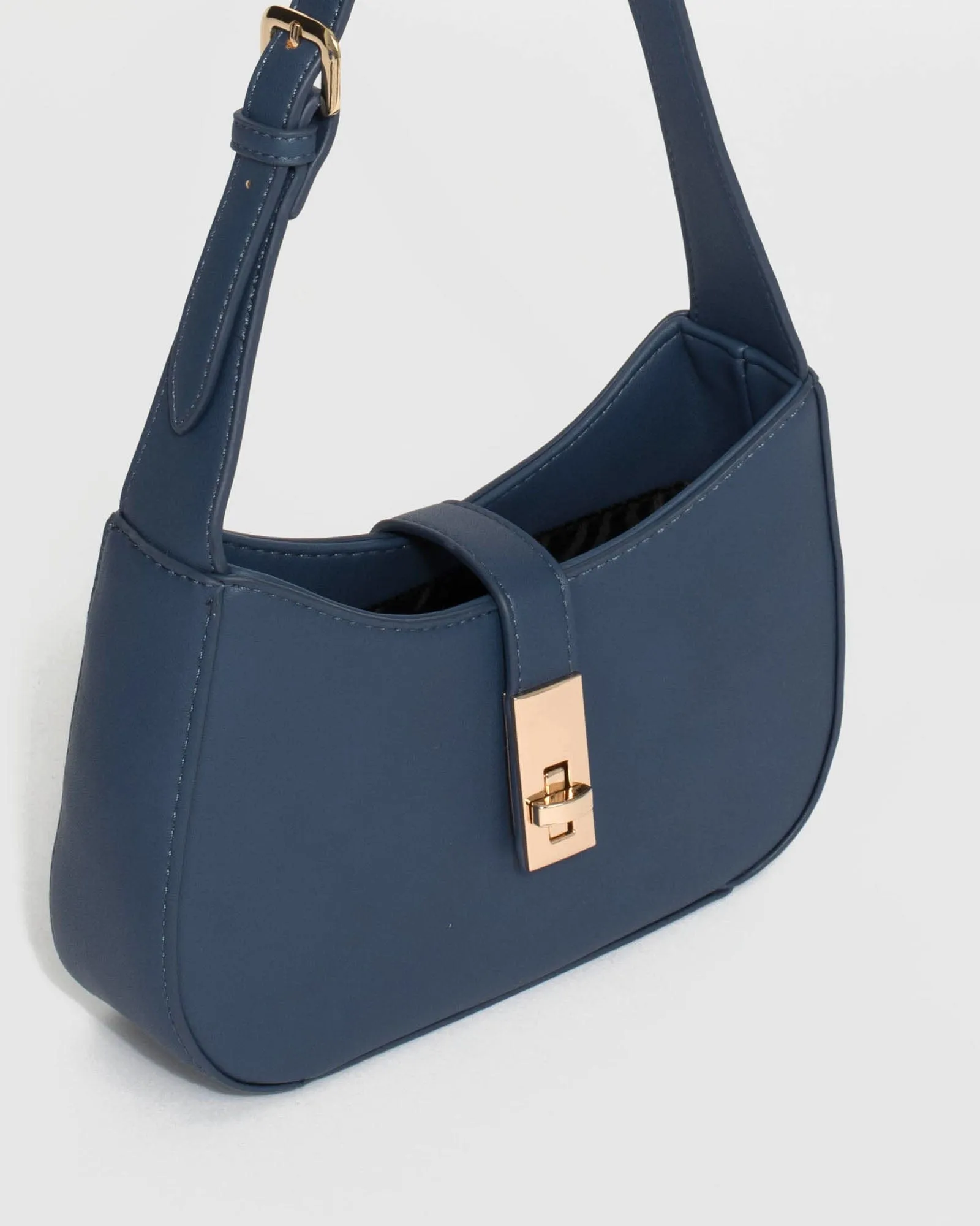 Navy Blue Markeeta Lock Bag