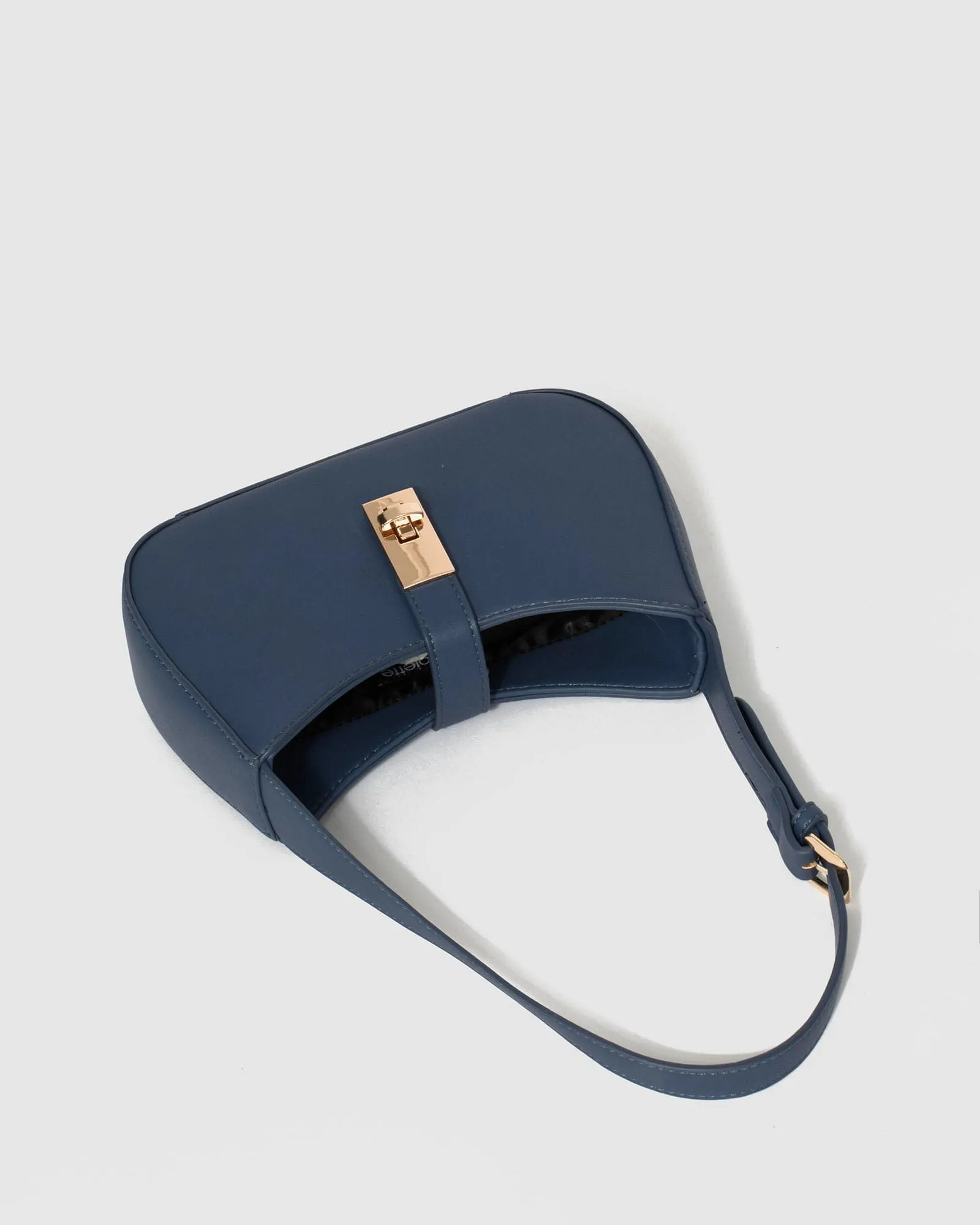 Navy Blue Markeeta Lock Bag