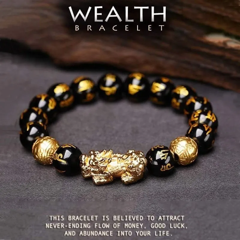 Obsidian Pixiu Wealth Bracelet Fortune and Luck for Everyone