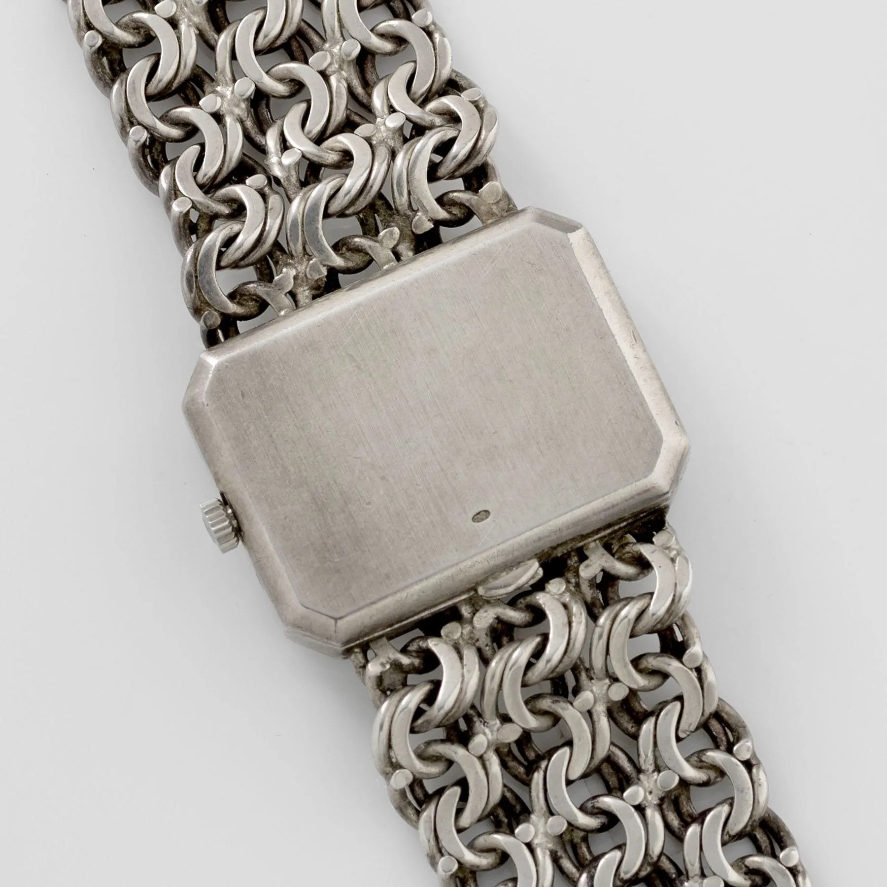 Omega De Ville Silver Watch with Blue Dial Andrew Grima