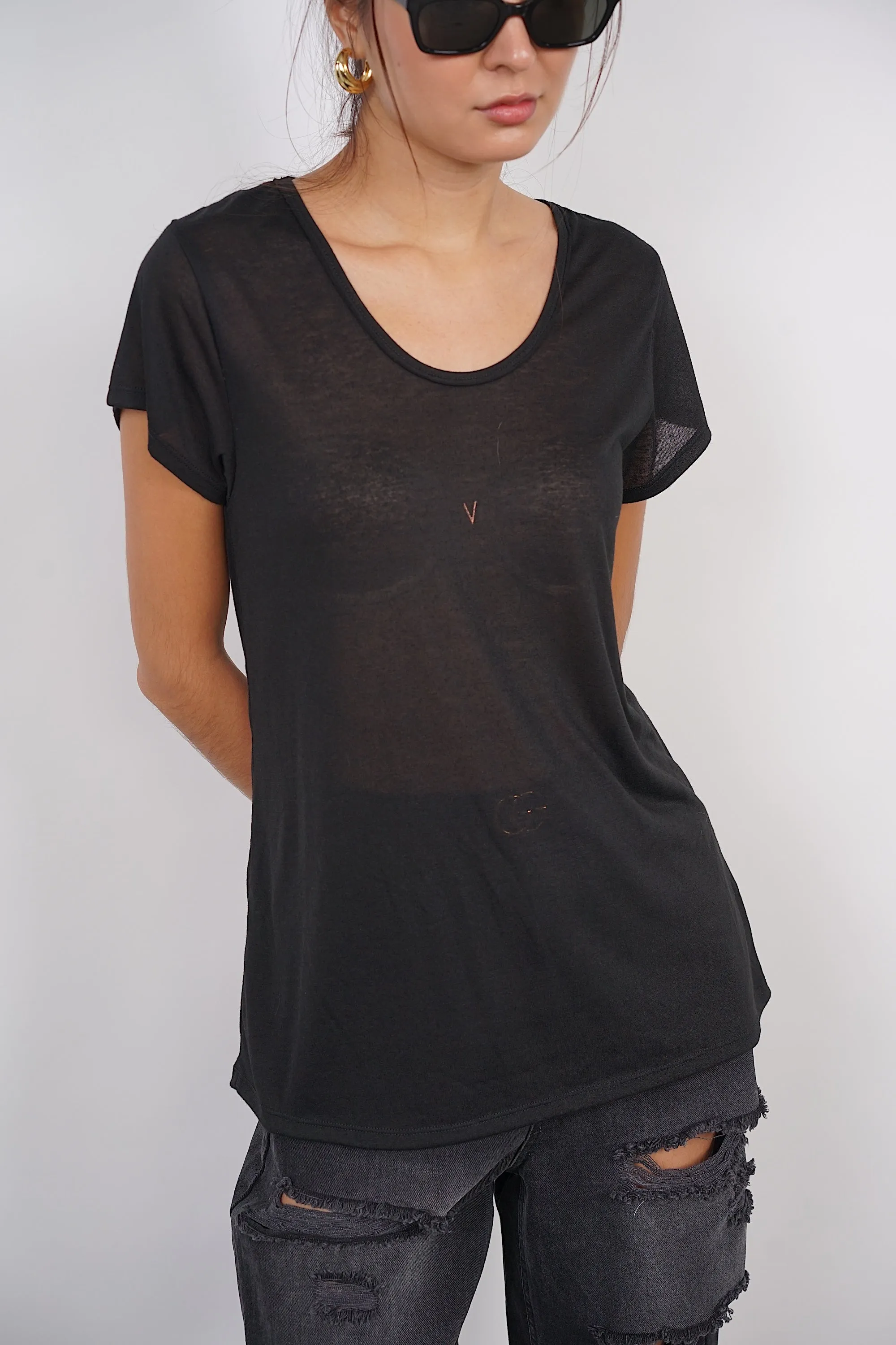 Oversized Tee in Black