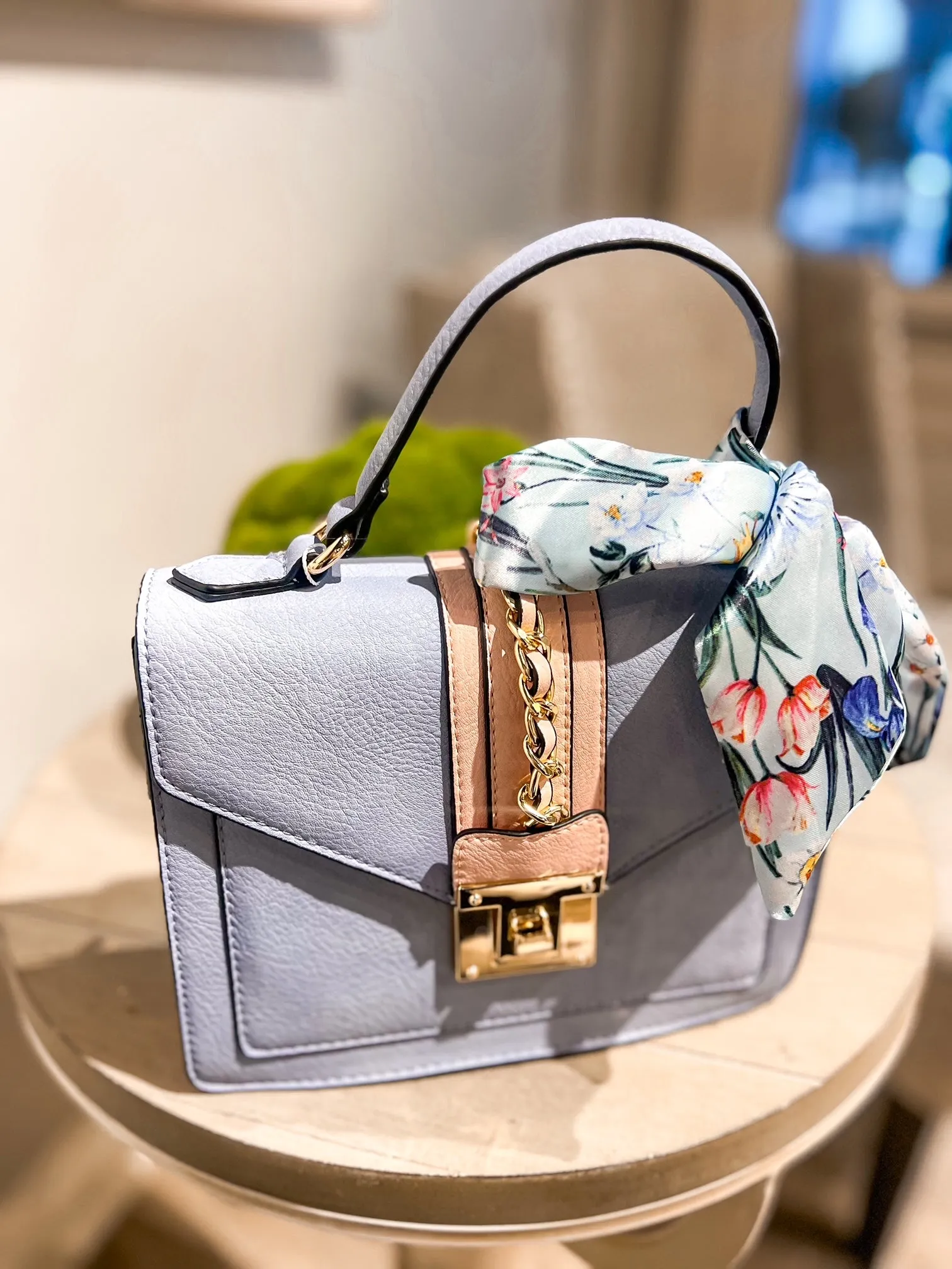 Pastel Print Hand Bag