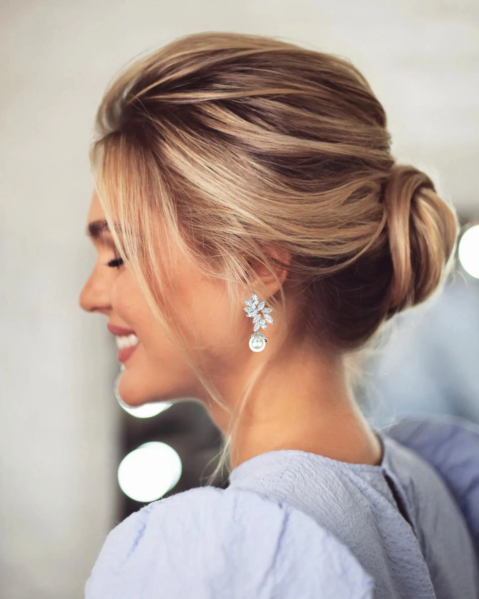 Pearls hair pins - Erin