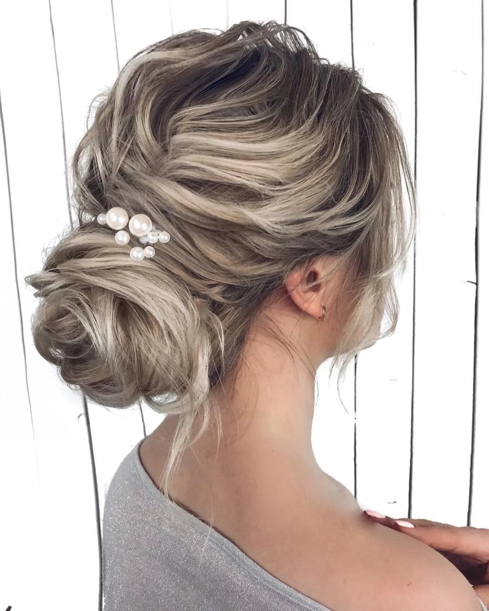 Pearls hair pins - Erin