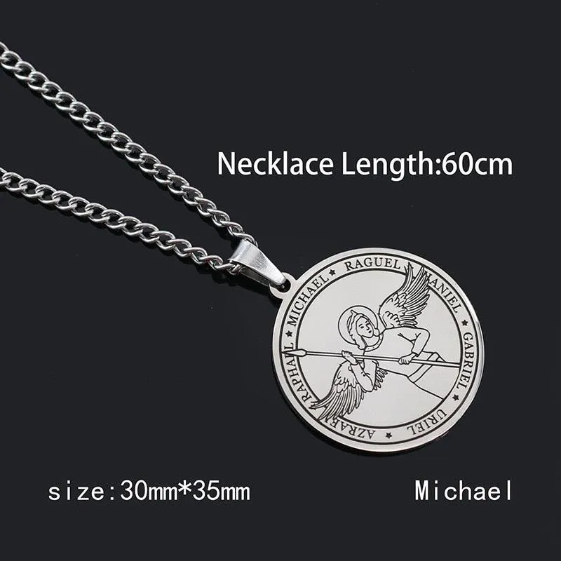 Pentagram Pendant Necklace - Archangels