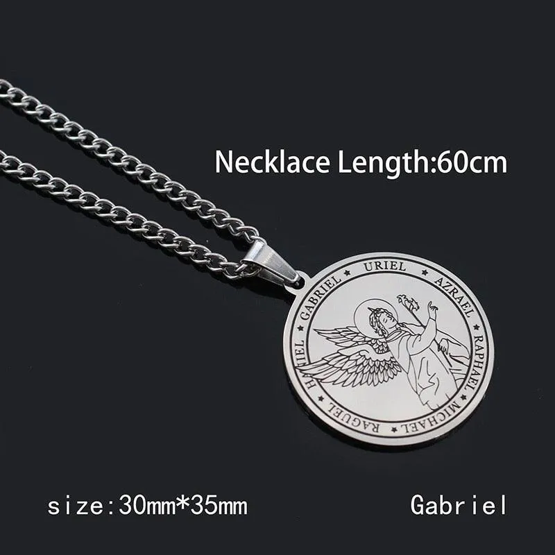 Pentagram Pendant Necklace - Archangels