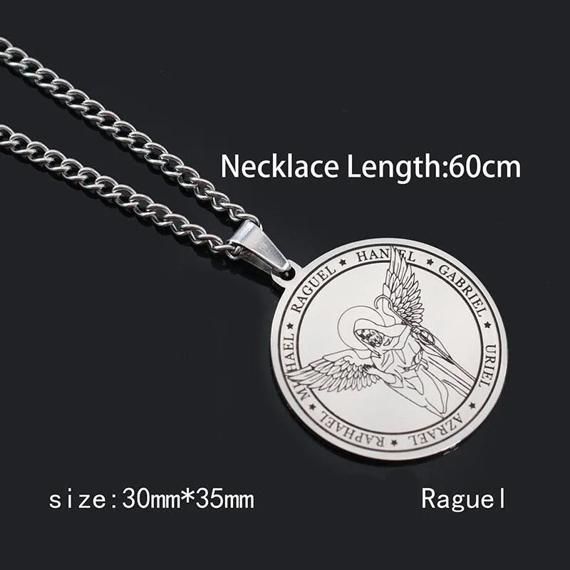 Pentagram Pendant Necklace - Archangels