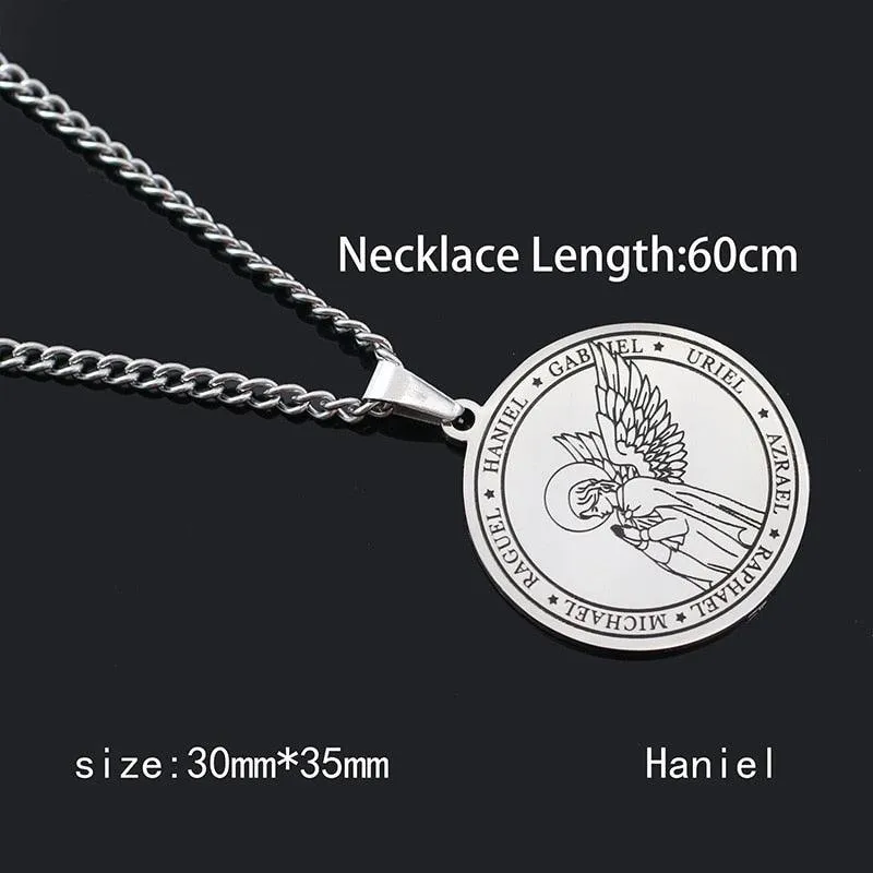 Pentagram Pendant Necklace - Archangels