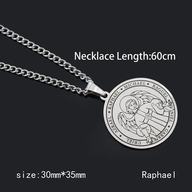 Pentagram Pendant Necklace - Archangels