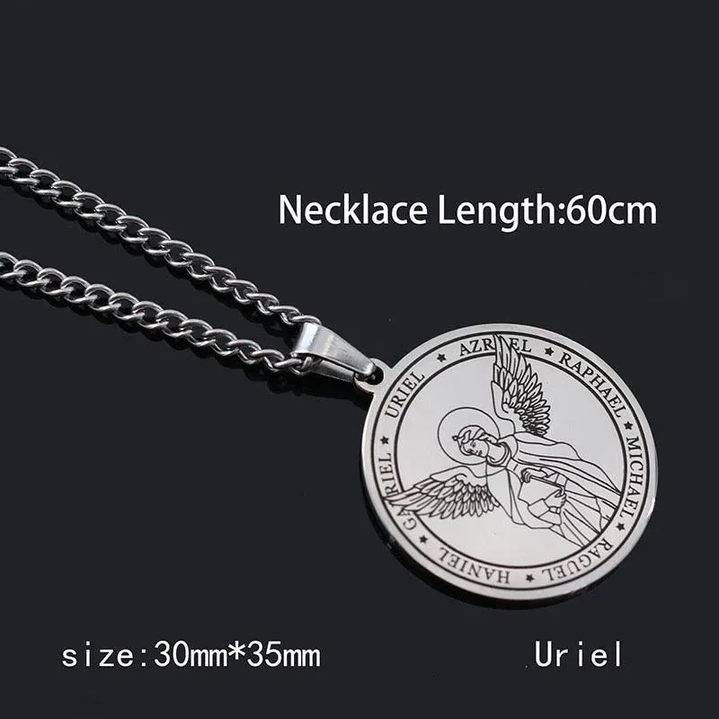 Pentagram Pendant Necklace - Archangels