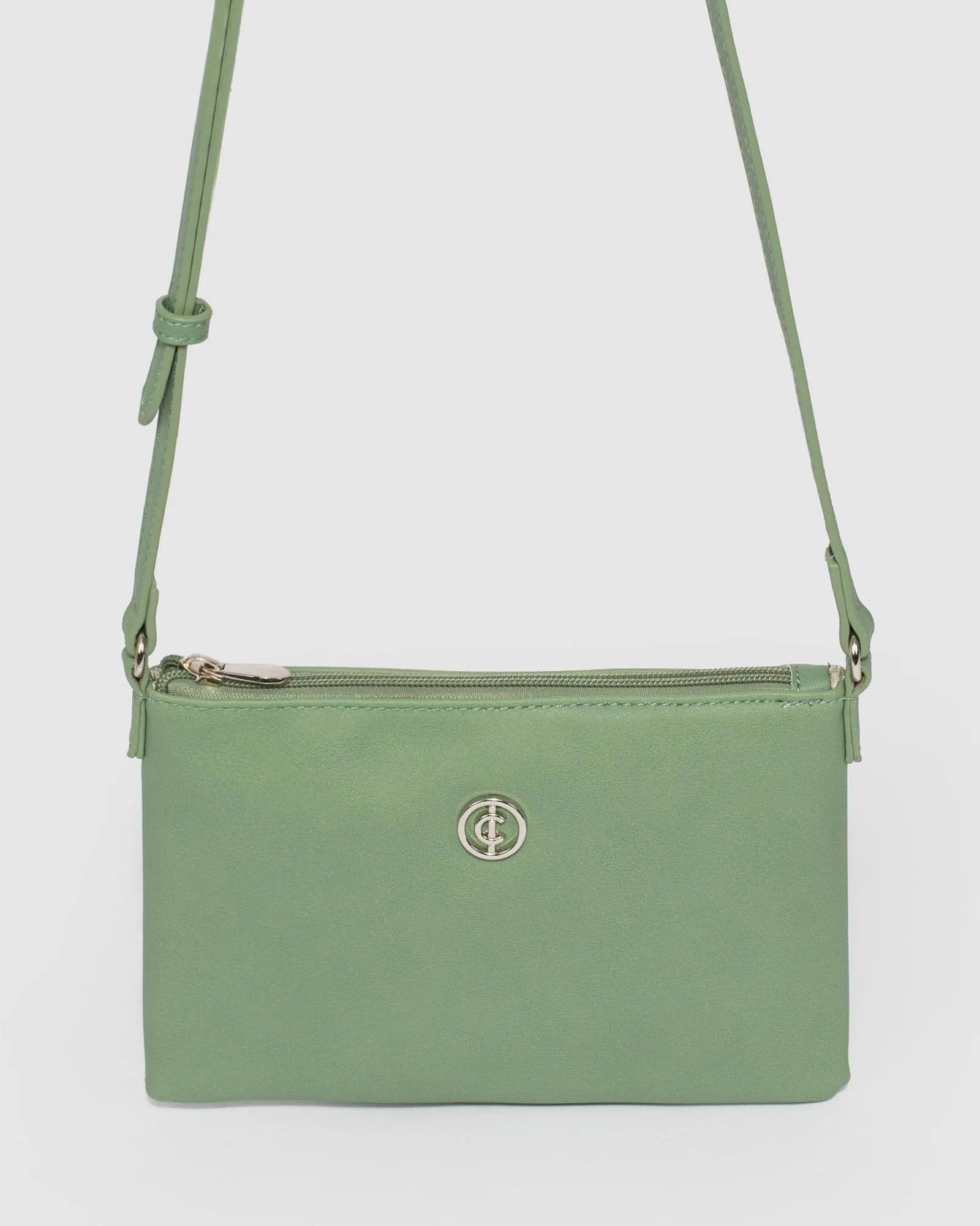Peta Green Crossbody Bag