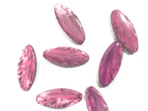Pink Textured Eye Plastic Beads