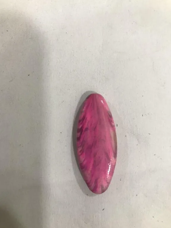 Pink Textured Eye Plastic Beads