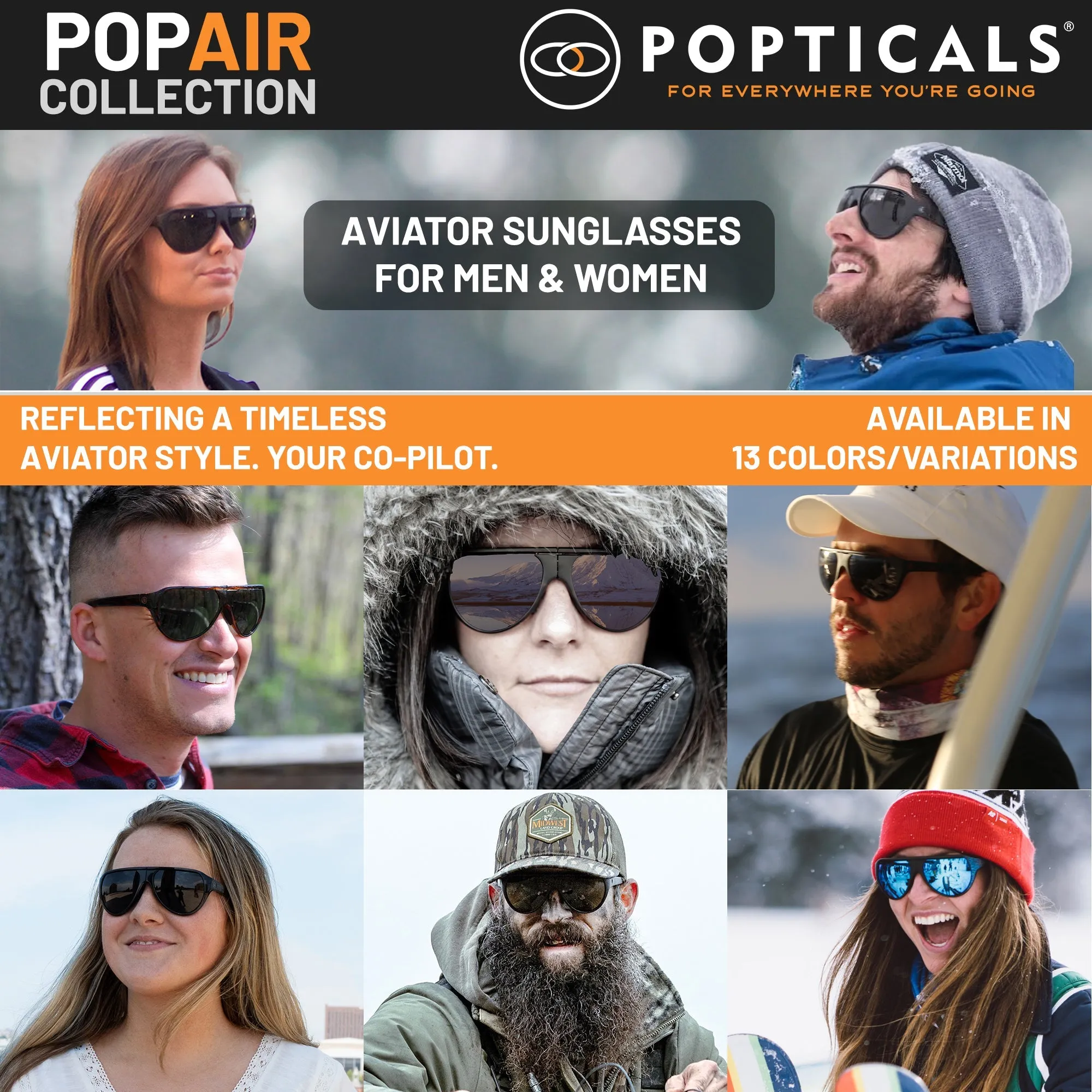 POPAIR | Non-Polarized, Matte Tortoise, Brown Lens