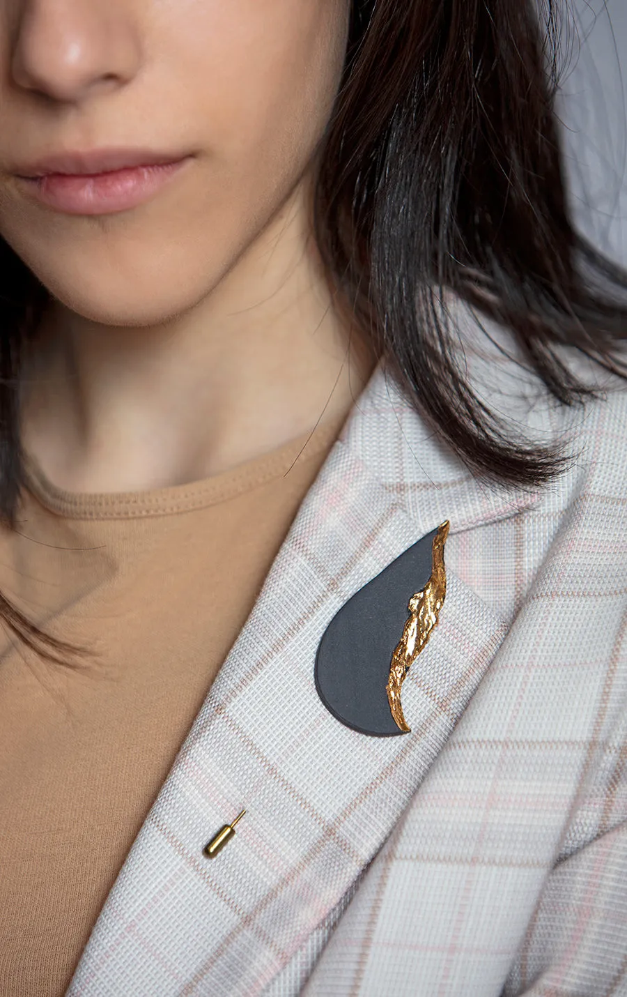 Porcelain Asymmetric Brooch 2