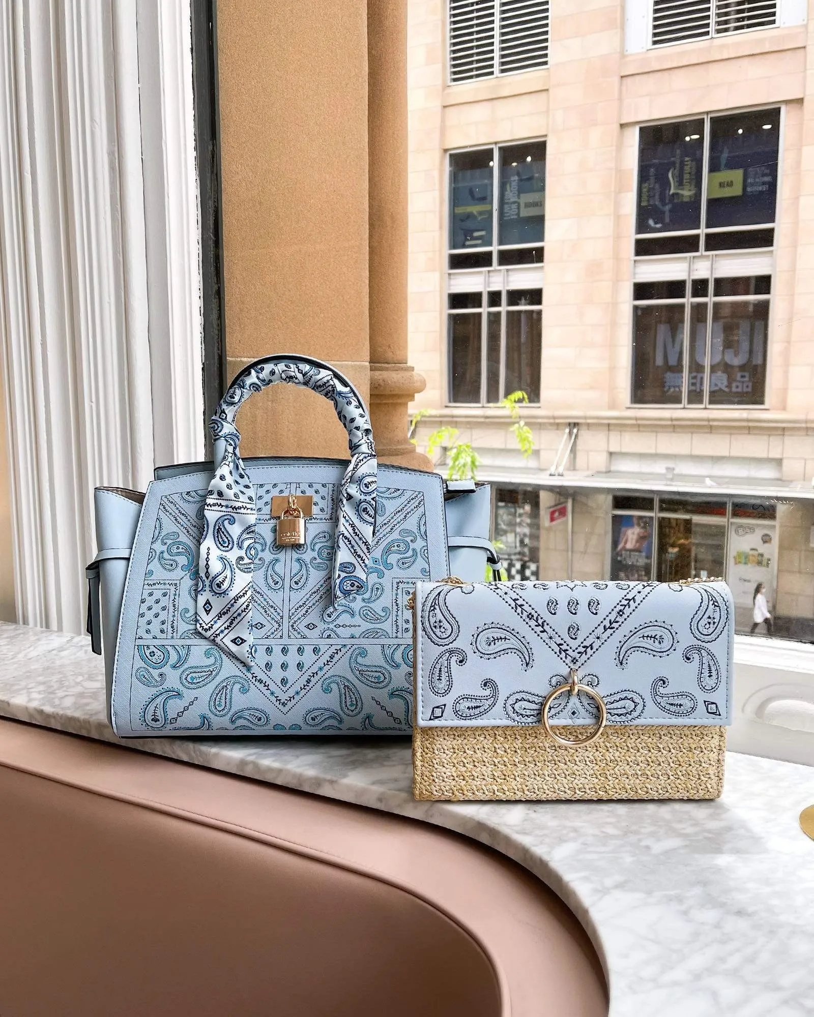 Print Dahlia Embroidered Crossbody Bag