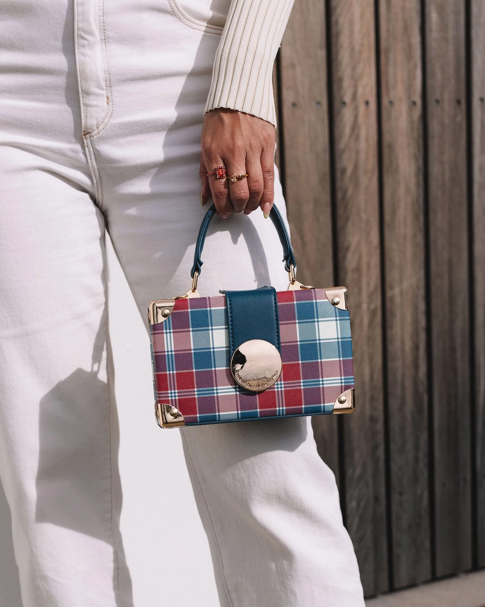 Print Kendall Stud Trunk Bag