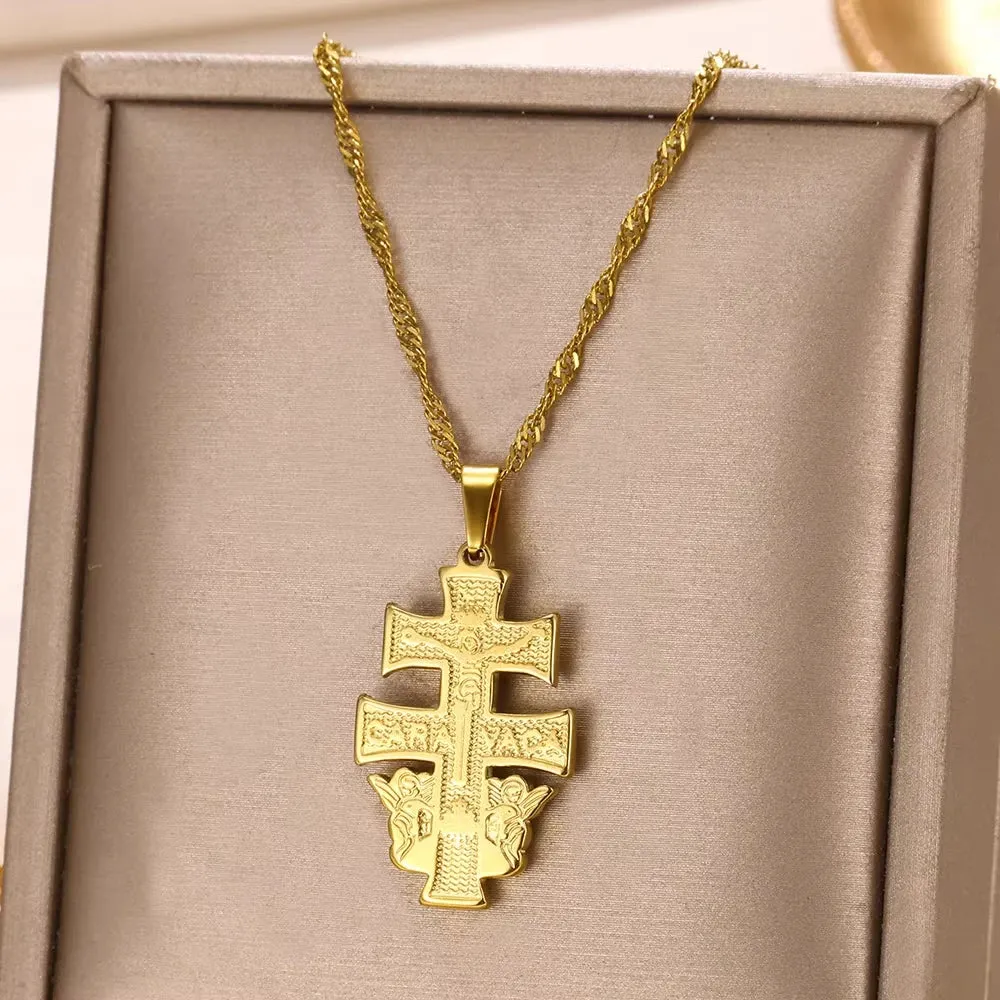 Punk Gold Heart Pendant Necklace for Women Y2K Choker
