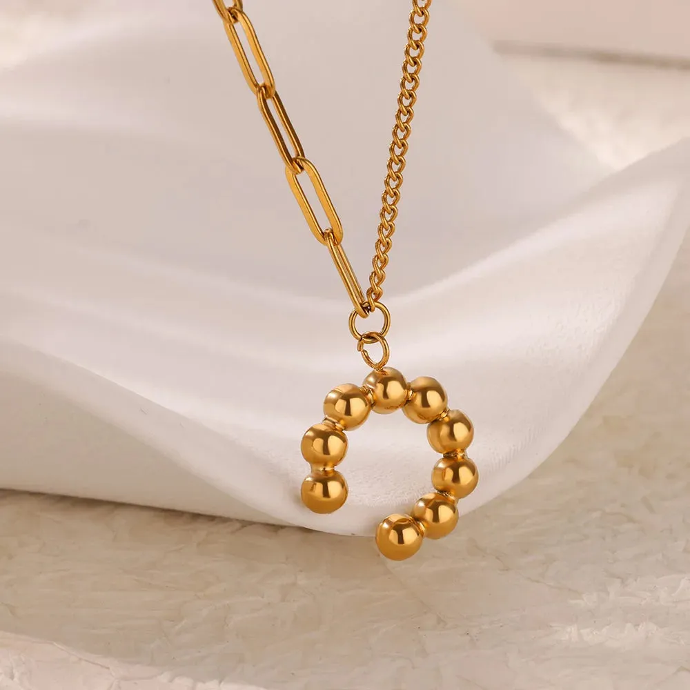 Punk Gold Heart Pendant Necklace for Women Y2K Choker