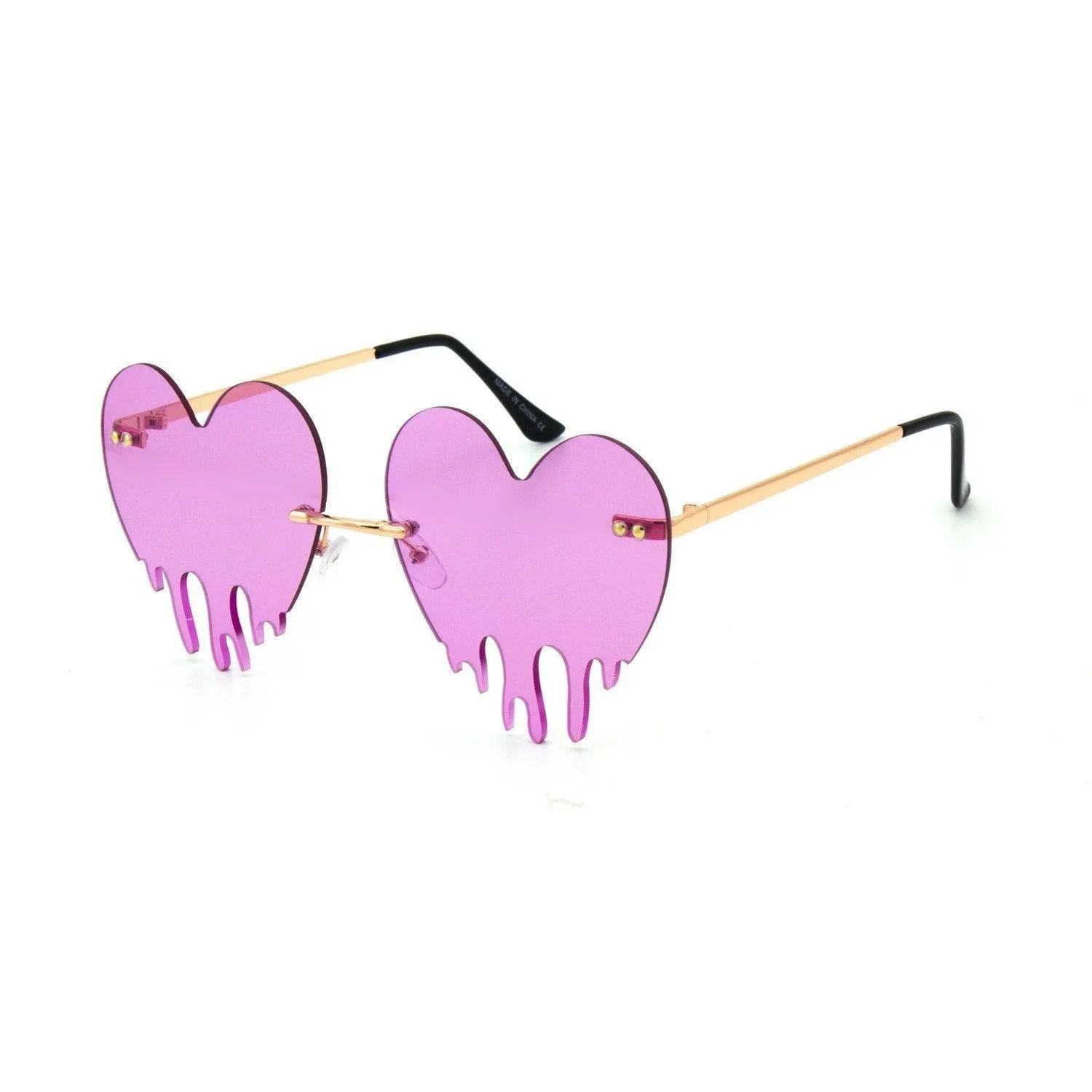 "Melting Heart" Plastic Sunglasses