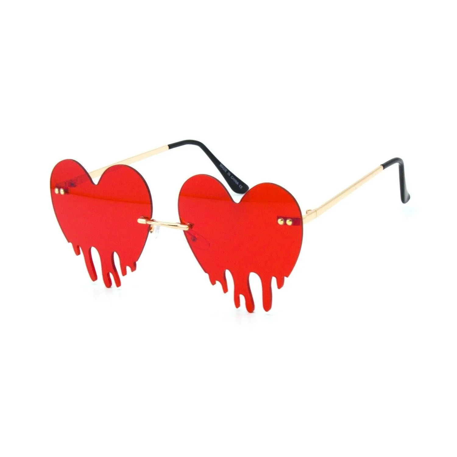"Melting Heart" Plastic Sunglasses