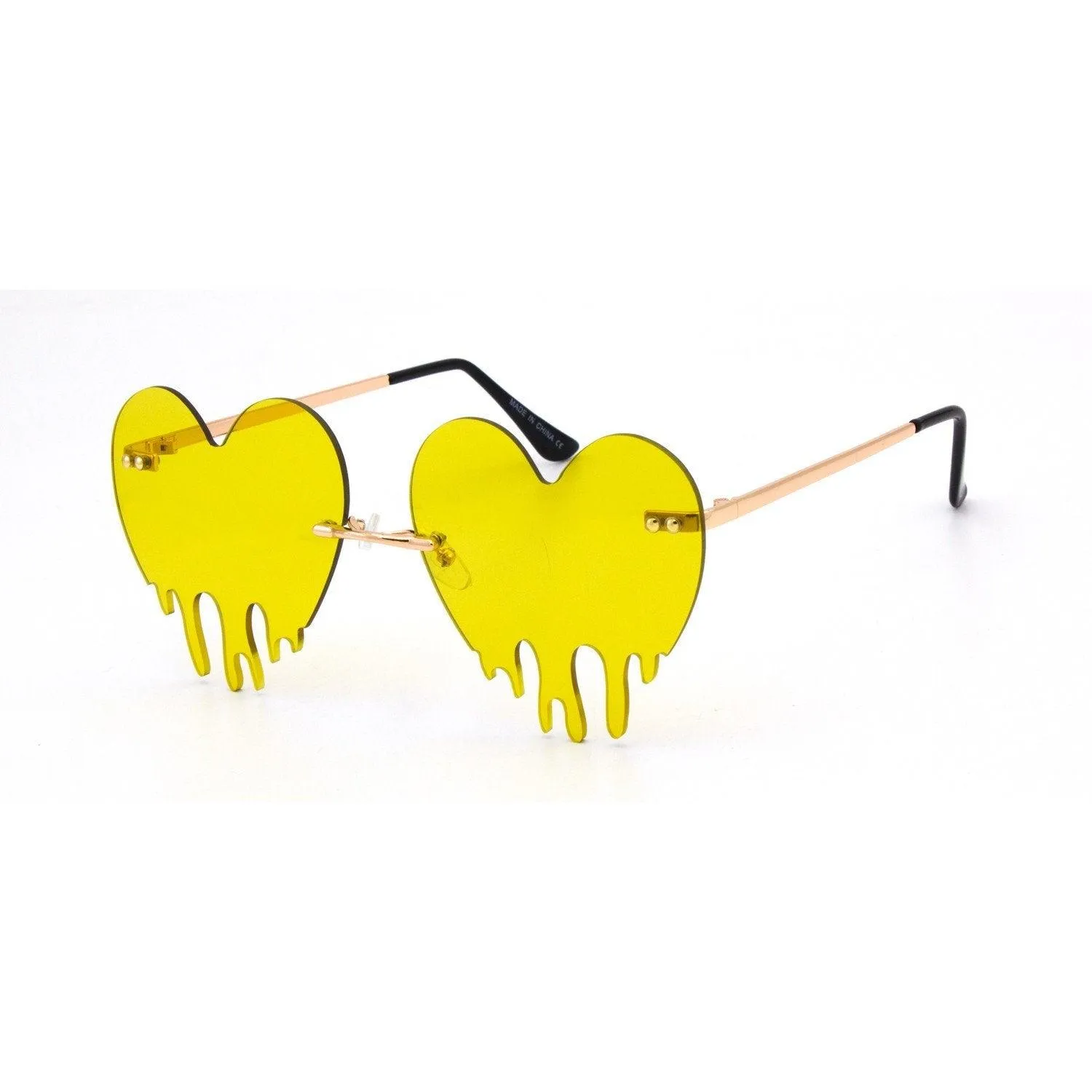 "Melting Heart" Plastic Sunglasses