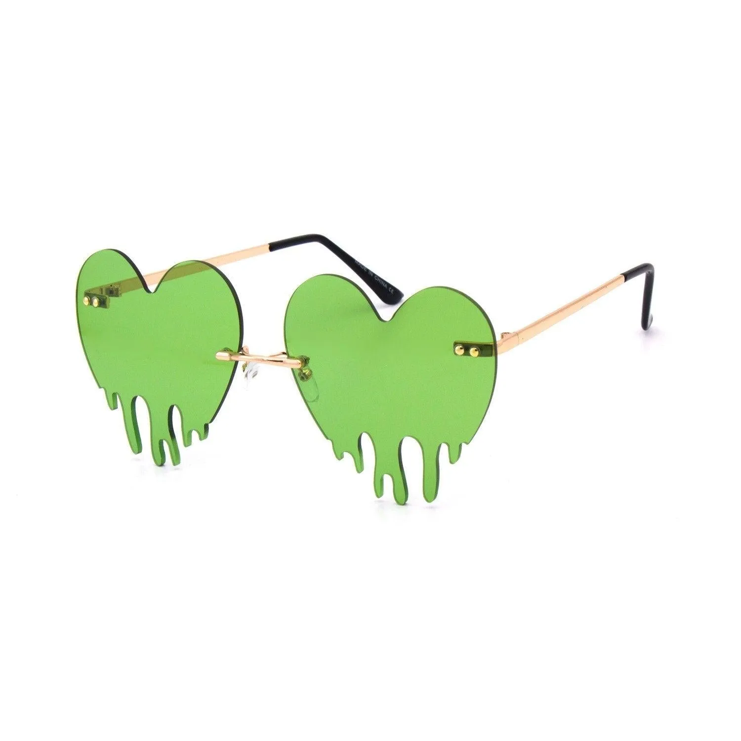 "Melting Heart" Plastic Sunglasses