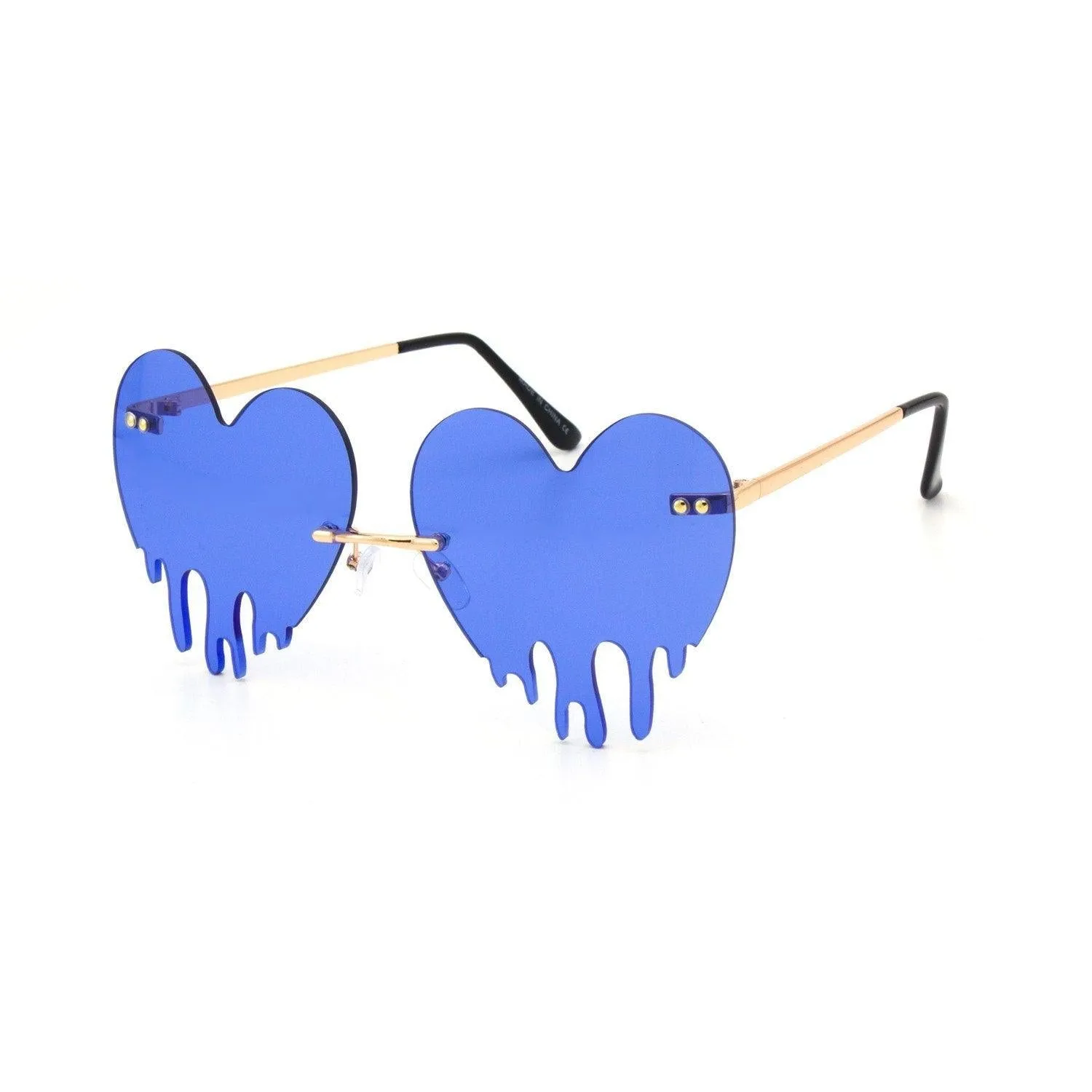 "Melting Heart" Plastic Sunglasses