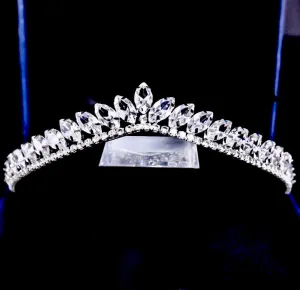 "Mona" - Delicate Wedding Cubic Zirconia Tiara