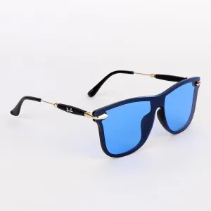 Ray-Ban Luxury Metal Hand Blue Lens Sunglasses